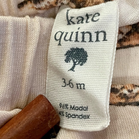 Kate Quinn Ruffle Butt Bloomers Bamboo Leopard and picnic blue shorts Summer lot - Picture 5 of 6